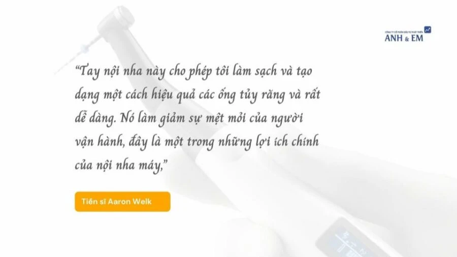 Quy trình nội nha nhanh hơn với Máy nội nha không dây