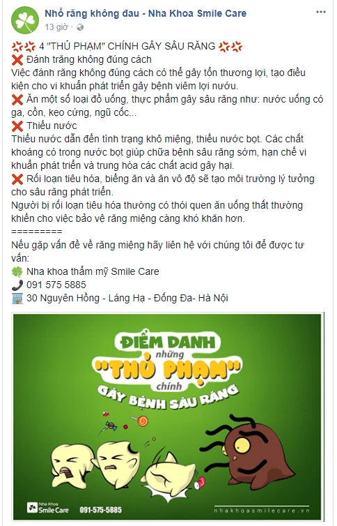 Quảng cáo nha khoa Smile care