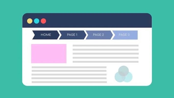 Cấu trúc website breadcrumb website