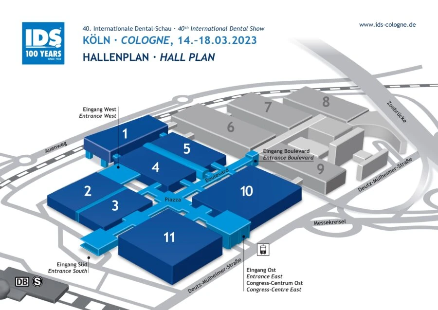 Sơ đồ vị trí gian hàng triển lãm IDS 2023