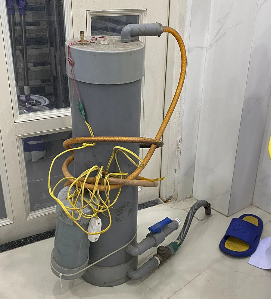 máy hút dịch nước bọt tự chế