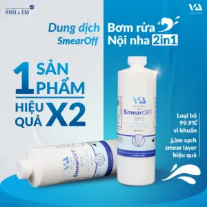 Dung dịch bơm rửa nội nha có sự kết hợp giữa EDTA và CHX trong một công thức pha sẵn