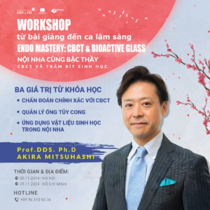 Lý do nha sĩ không thể bỏ qua Workshop  "từ bài giảng đến ca lâm sàng: nội nha cùng bậc thầy CBCT và vật liệu sinh học trá...