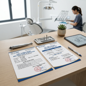 Giấy chứng nhận bảo hành thiết bị nha khoa ANH & EM