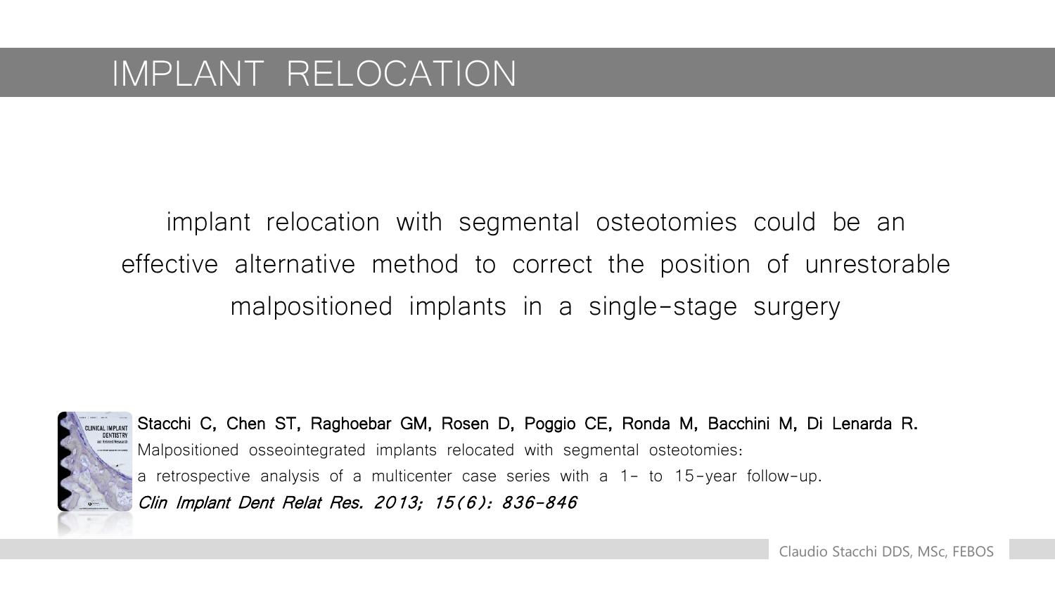 Mũi cắt OT 12 Mectron Piezosurgery trong kỹ thuật Implant Relocation