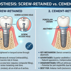 Implant Prosthesis: Screw-Retained vs. Cement-Retained?